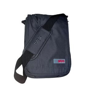 STM Alley Air Tablet Laptop Bag Steel Blue Gray Red